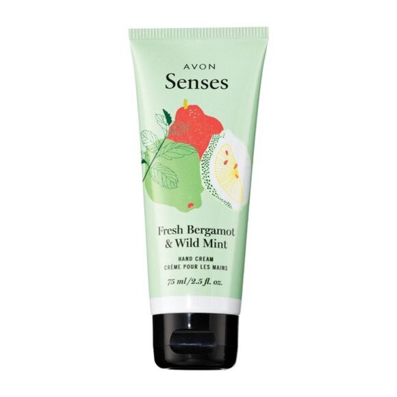 Avon Senses Fresh Bergamot & Wild Mint Hand Cream - Picture 1 of 3
